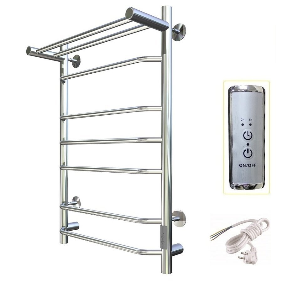 Полотенцесушитель электрический Тругор Браво Пэк сп серия 3 80х50 хром, с полкой