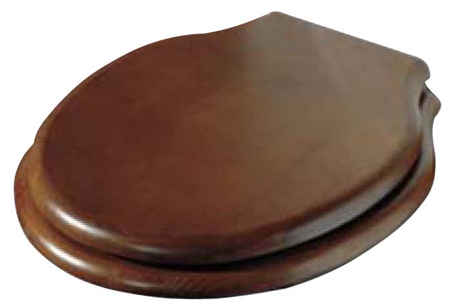 Крышка-сиденье Azzurra Giunone 1800NM/F noce/cr с микролифтом, петли хром