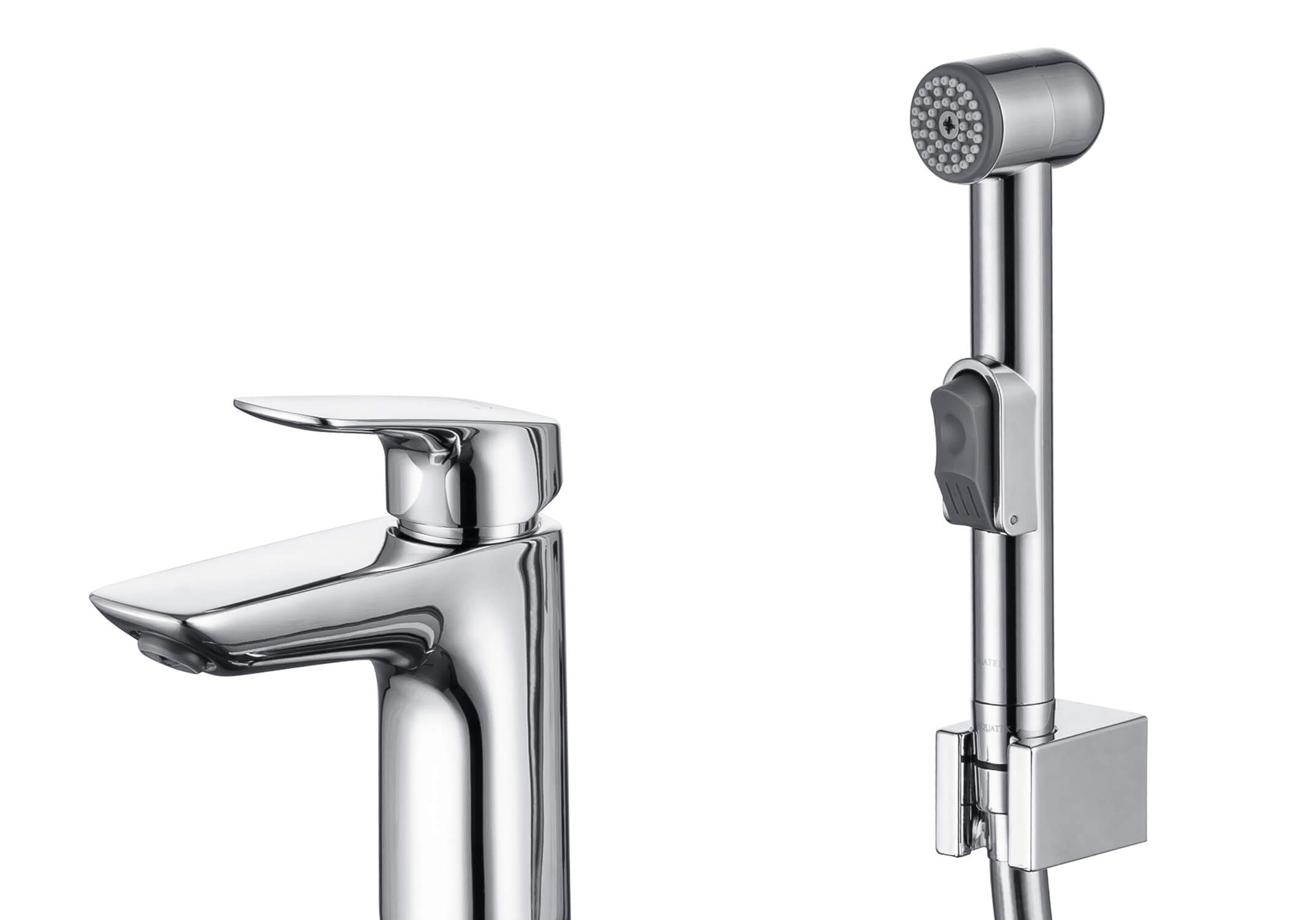 Смеситель для раковины с гигиеническим душем Aquatek Вега AQ1012CR хром