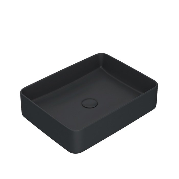 Раковина накладная 47см IDDIS Slide SLIBM02i27 черный матовый