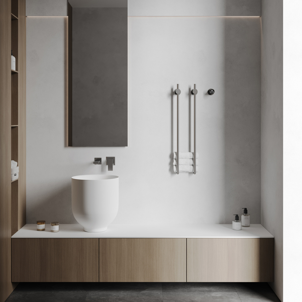 Полотенцесушитель электрический ABBER Charme AH4002 хром