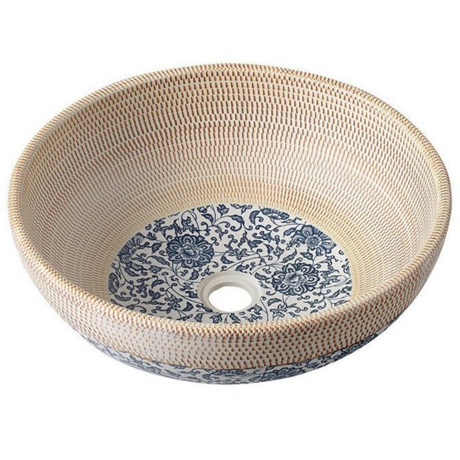 Раковина накладная 41см SAPHO PRIORI PI011 бежевый