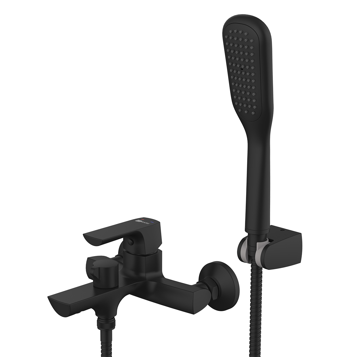Смеситель для ванны с душем Lemark Ursus LM7214BL черный матовый