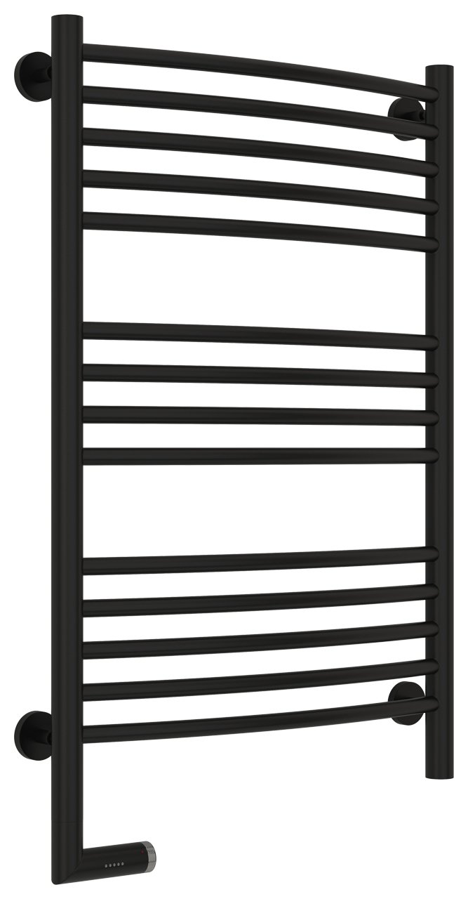 Полотенцесушитель электрический Сунержа Богема 2.0 80х50 черный матовый, подключение правое