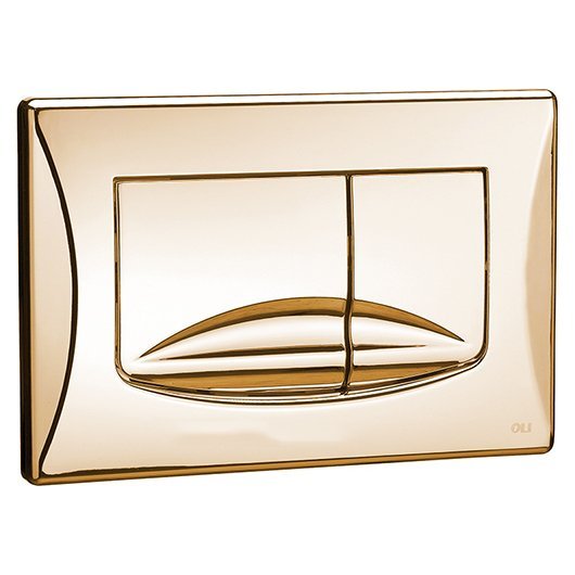 Кнопка смыва для унитазов OLI RIVER DUAL 638508 золото