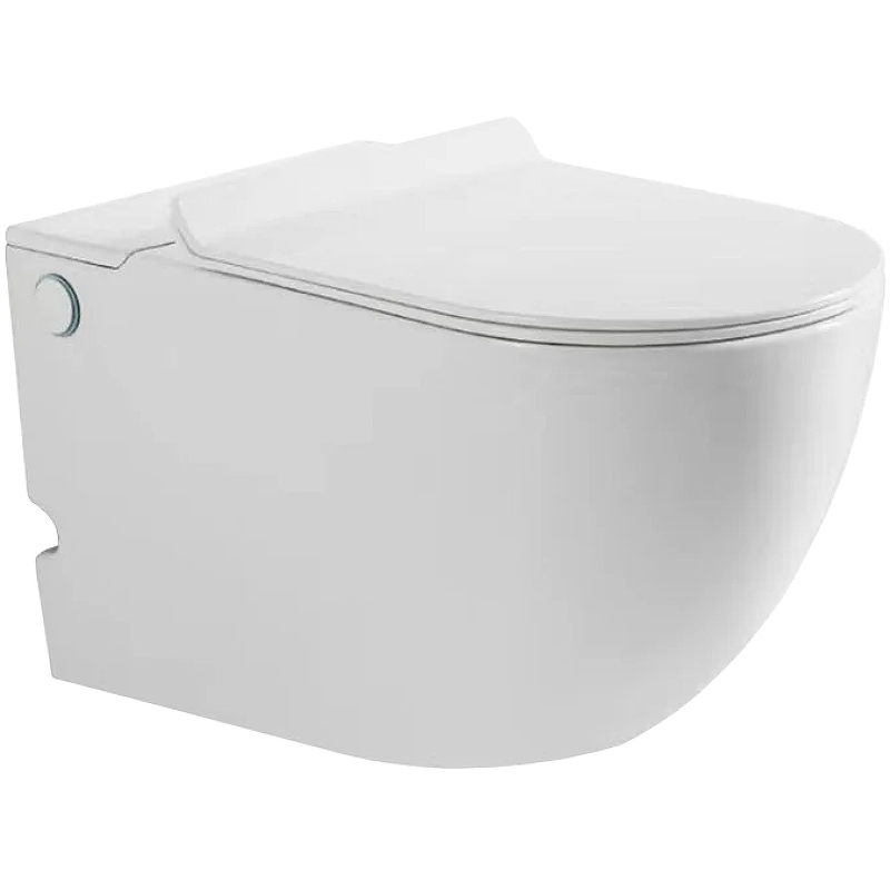 Унитаз подвесной с импульсным смывом SantiLine SL-5031 белый, с сиденьем микролифт (инсталляция в комплекте)