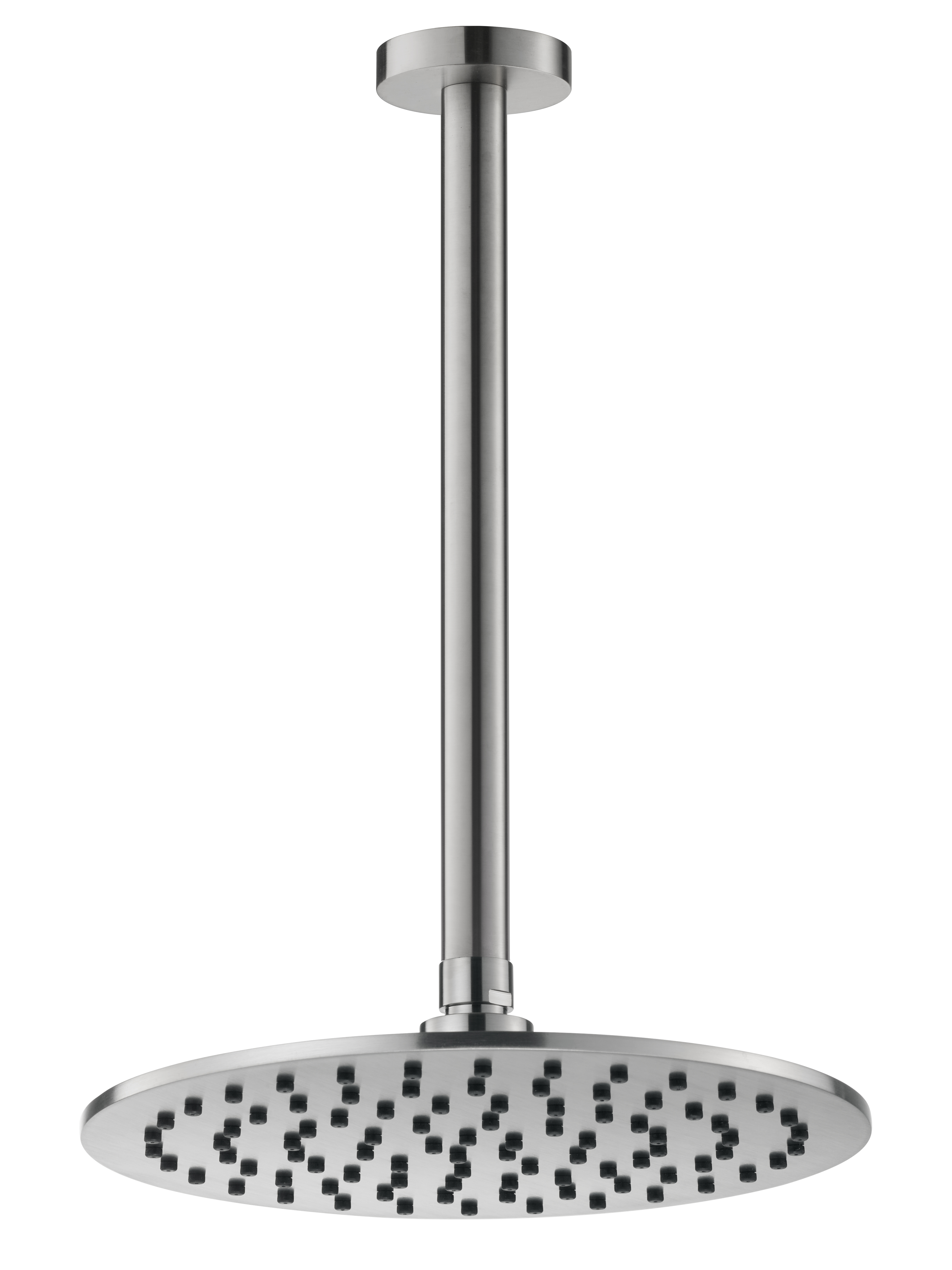 Потолочный (кронштейн 25см) верхний душ 25см Benesque Lumiere 22010702 никель брашированный