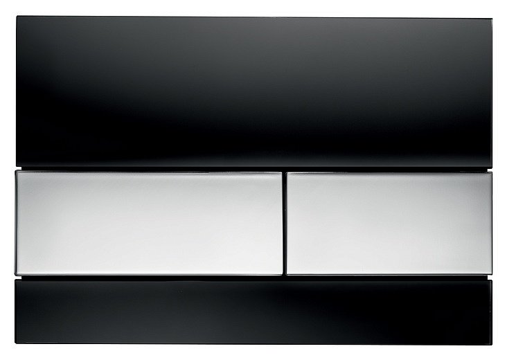 Кнопка смыва TECE Square 9240807 хром глянцевый/черный