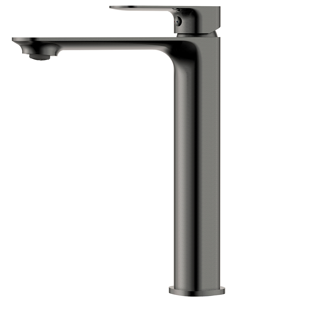 Смеситель для раковины AQUAme Monza AQM6314GM вороненая сталь