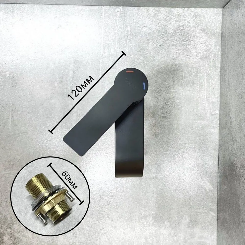 Смеситель для раковины BELZ B10812-7, черный матовый