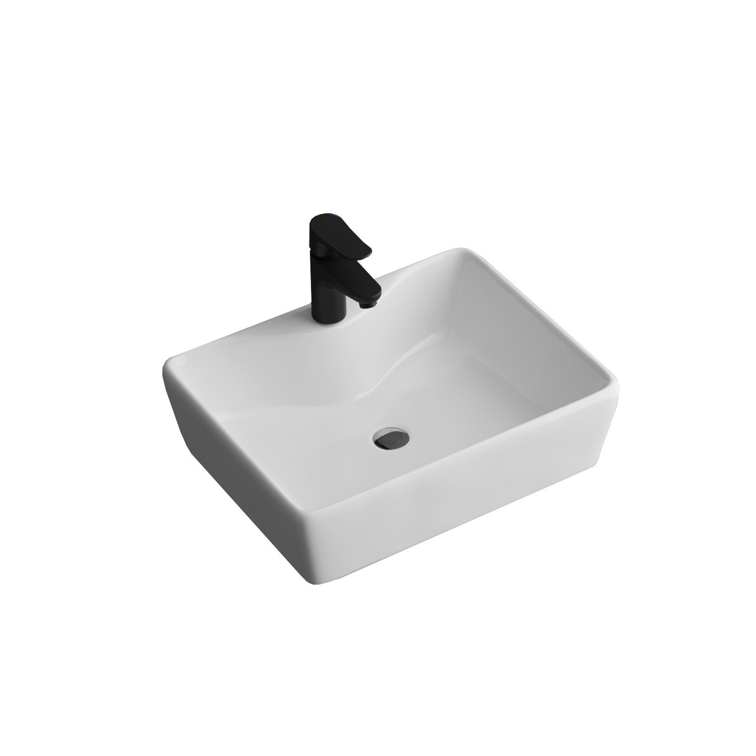 Раковина накладная 37см Grossman  GR-3017 белый