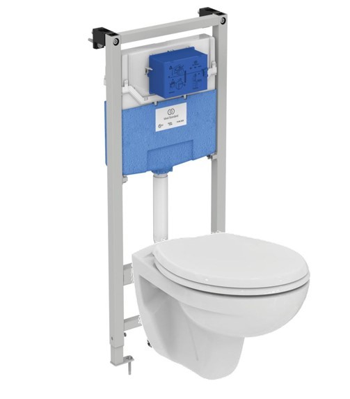 Промо-комплект 3 в 1 Ideal Standard с подвесным унитазом EUROVIT Rimless K881201 и инсталляцией PROSYS