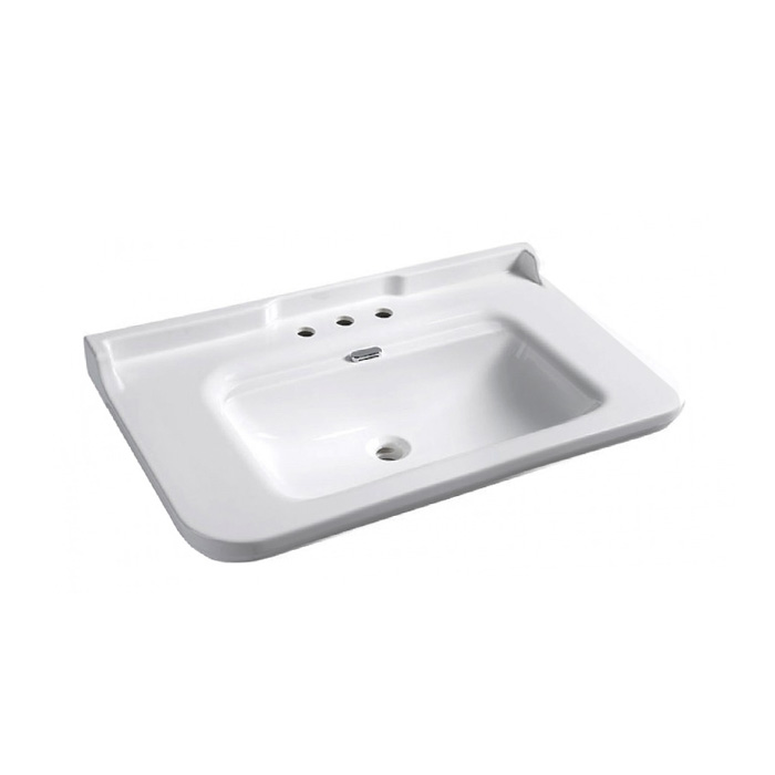 Раковина подвесная на 3 отверстия 100см Kerasan Waldorf 4142K1bi/cr*3 белый