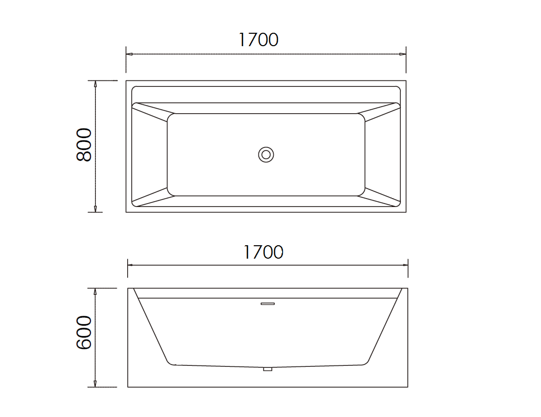 Акриловая ванна NT Kerio 170x80 NT12