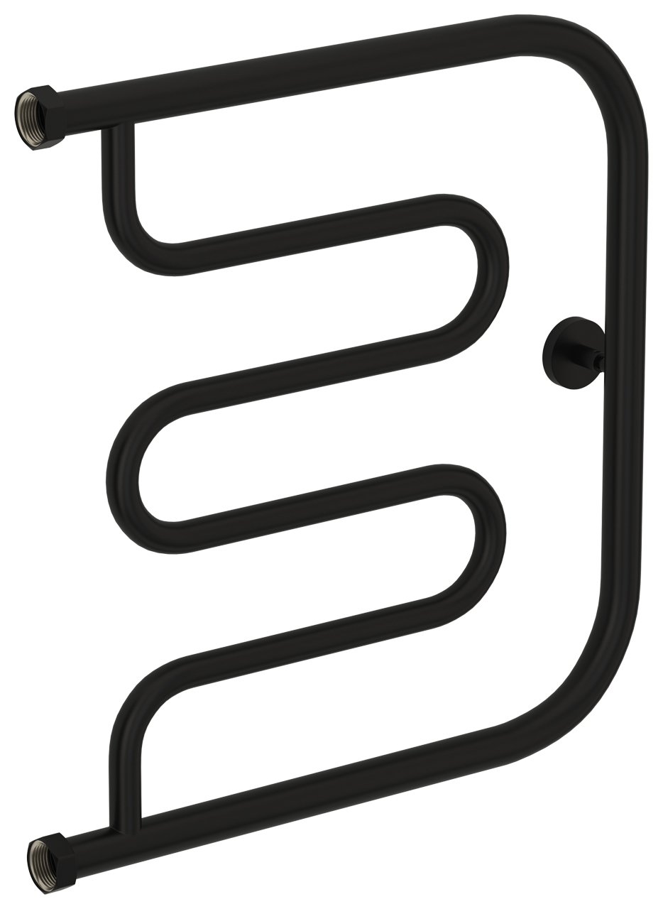 Полотенцесушитель водяной Сунержа Лира 50х50 черный матовый