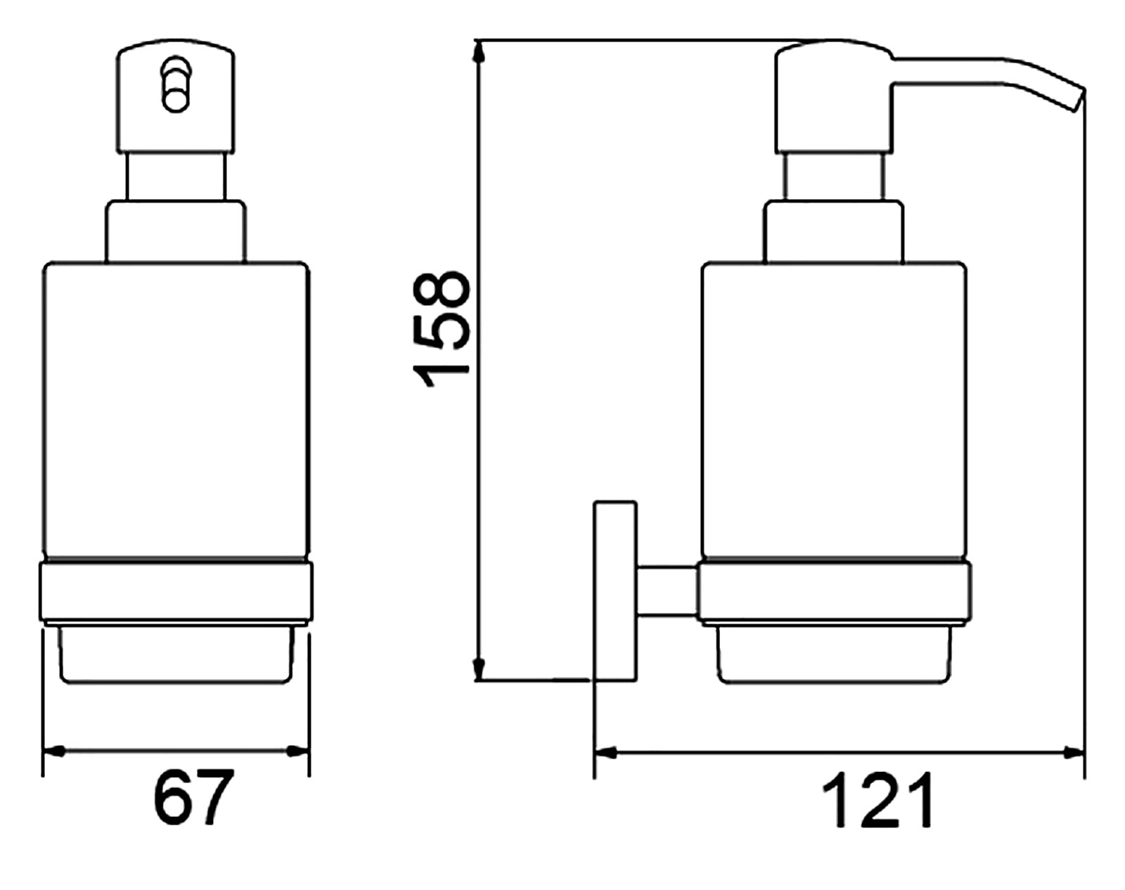 Дозатор подвесной Timo Saona 13039/18 черное золото