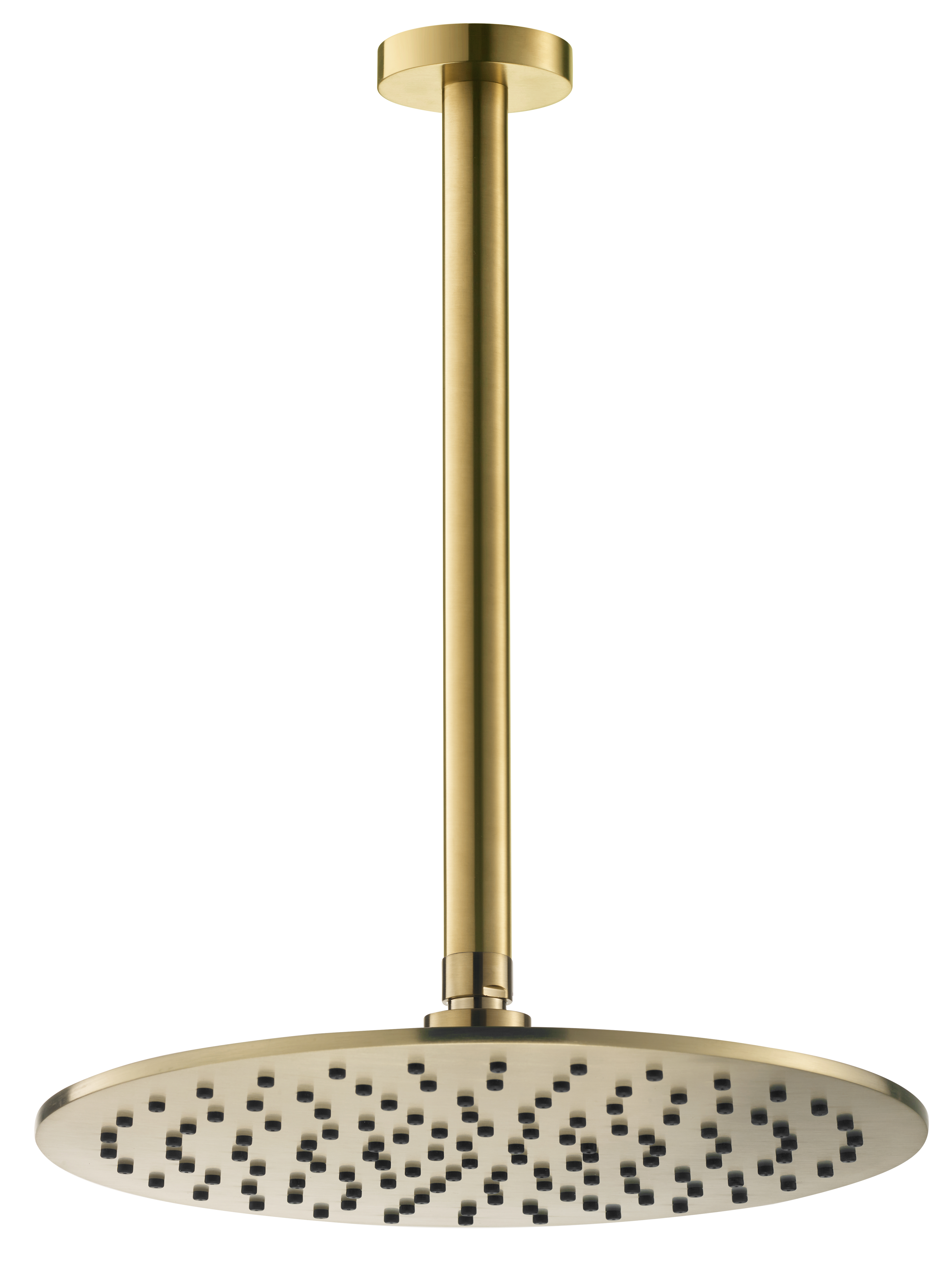 Потолочный (кронштейн 25см) верхний душ 30см Benesque Lumiere 22010804 латунь брашированная