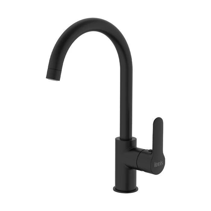 Смеситель для кухни с подключением фильтра для питьевой воды IDDIS Cuba CUBBLFJi05 черный матовый