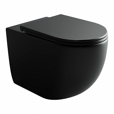 Унитаз приставной Ceramica Nova Metropol CN4004MB черный матовый