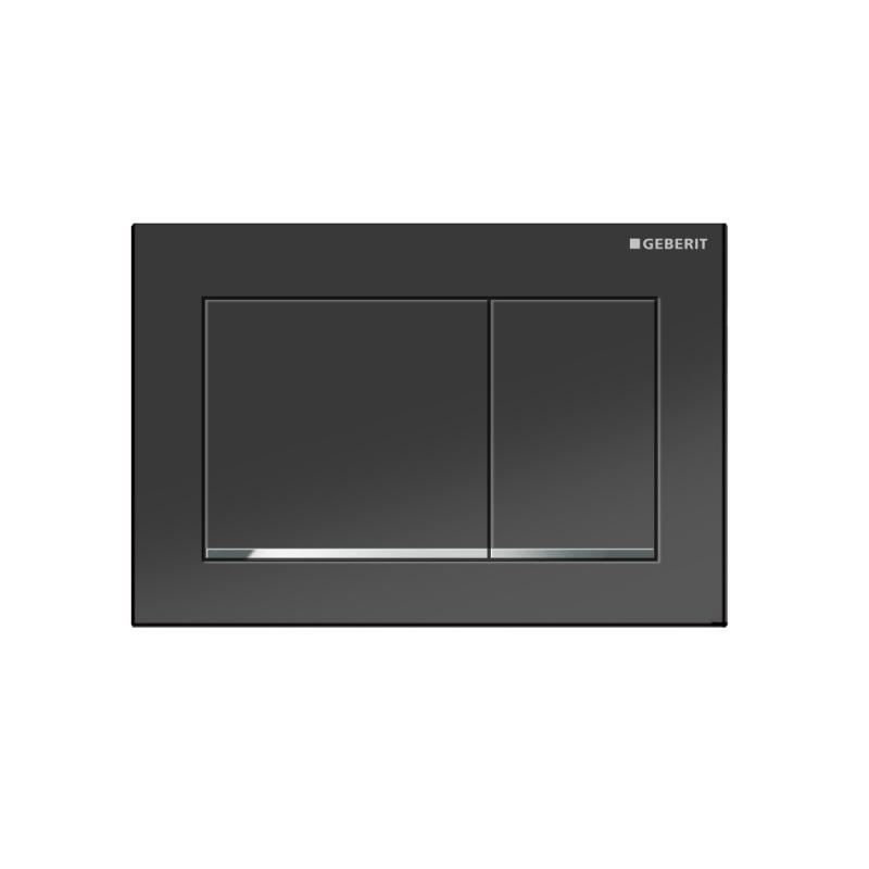 Кнопка смыва Geberit Omega 30 115.080.KM.1 хром глянцевый/черный