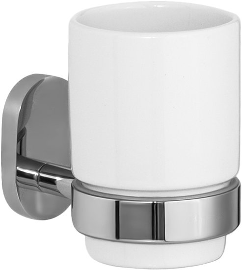 Стакан для зубных щеток Iddis Mirro Plus MRPSBC1i45 Хром Белый