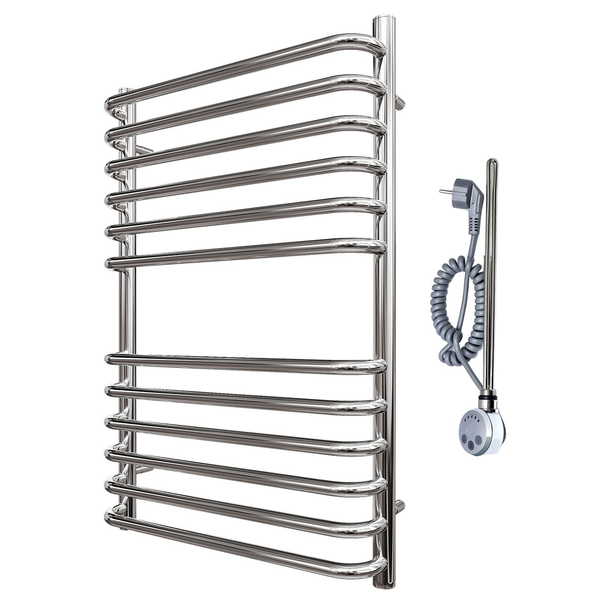 Полотенцесушитель электрический Point PN09158SE П12 500x800 левый/правый, хром