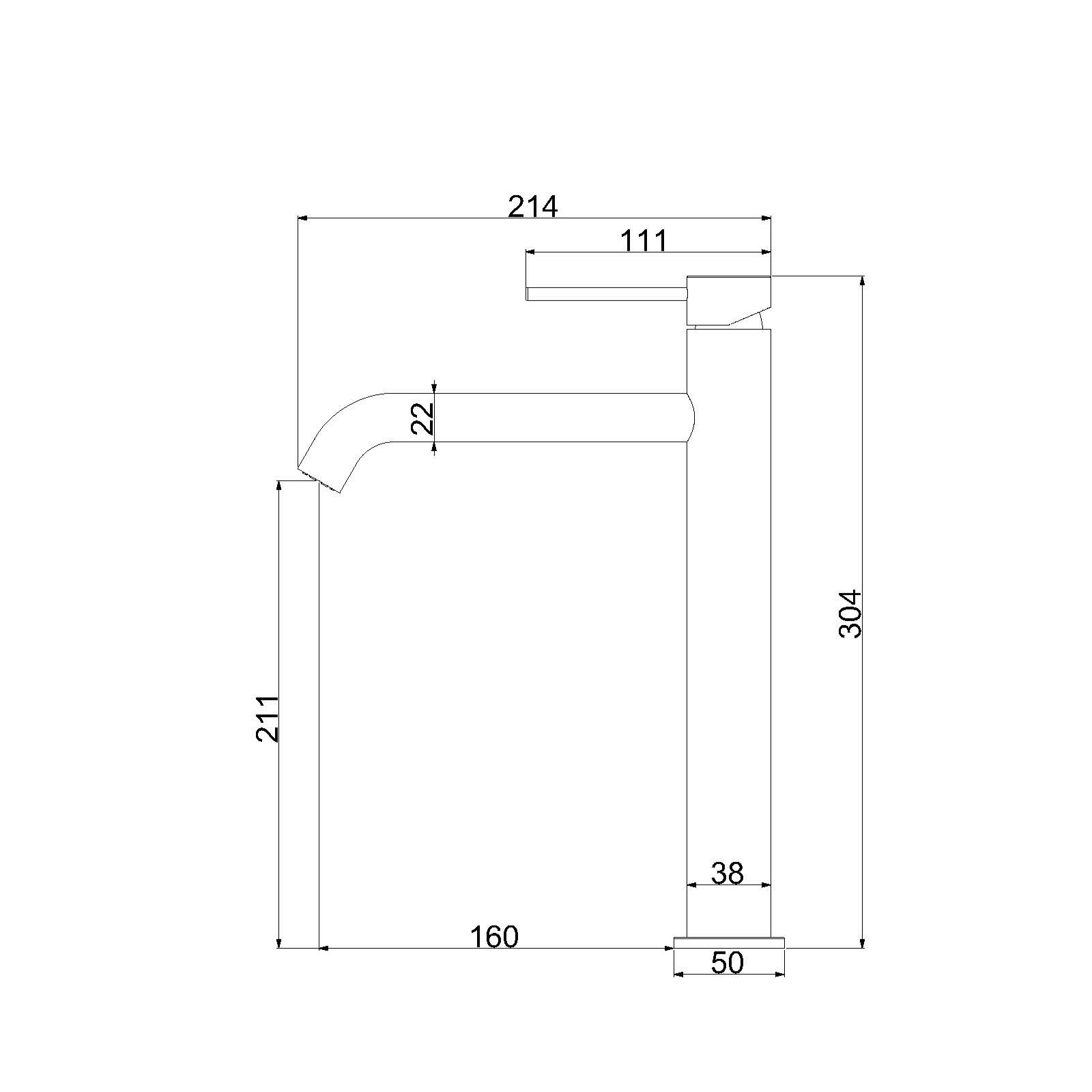 Смеситель для раковины Vincea Desire City VBF-2C2GM вороненая сталь