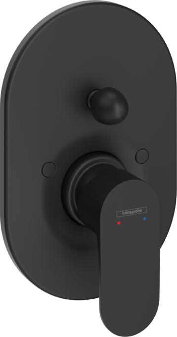 Смеситель для ванны с душем Hansgrohe Rebris S 72449670 черный матовый