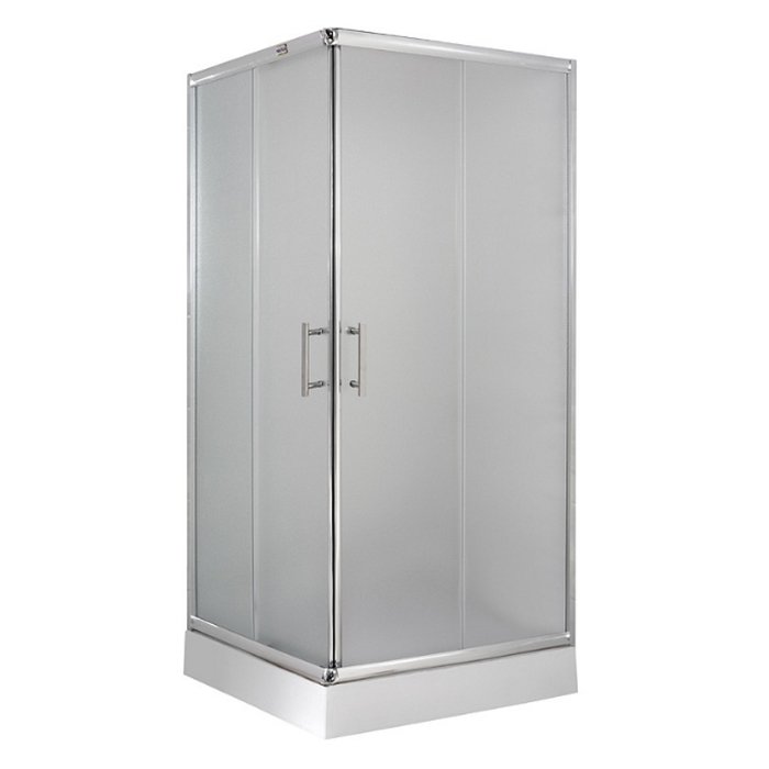 Душевой угол Esbano ES-8034 100x100x200 профиль хром, стекло матовое