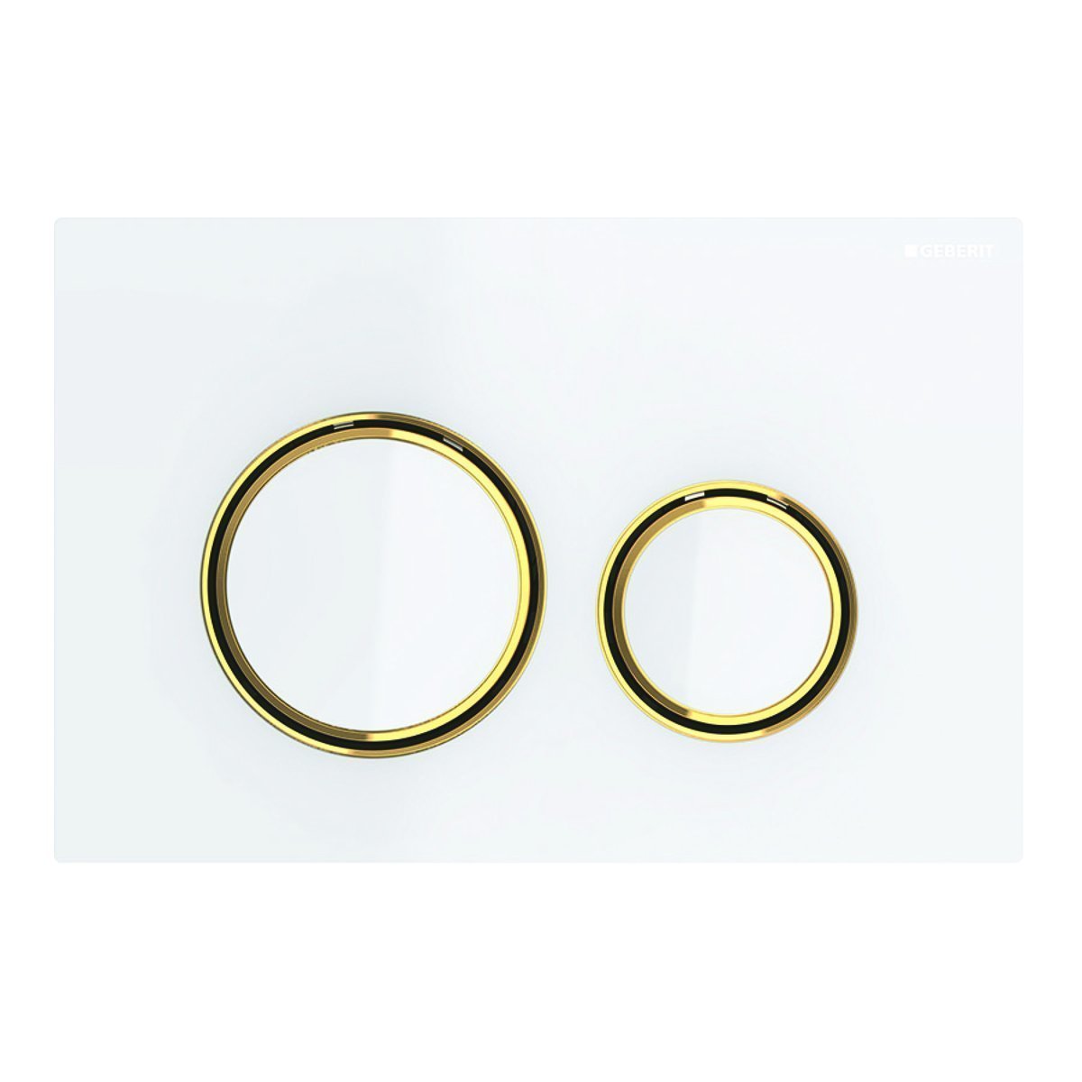 Кнопка смыва Geberit Sigma 21 115.652.SI.1 белый/латунь