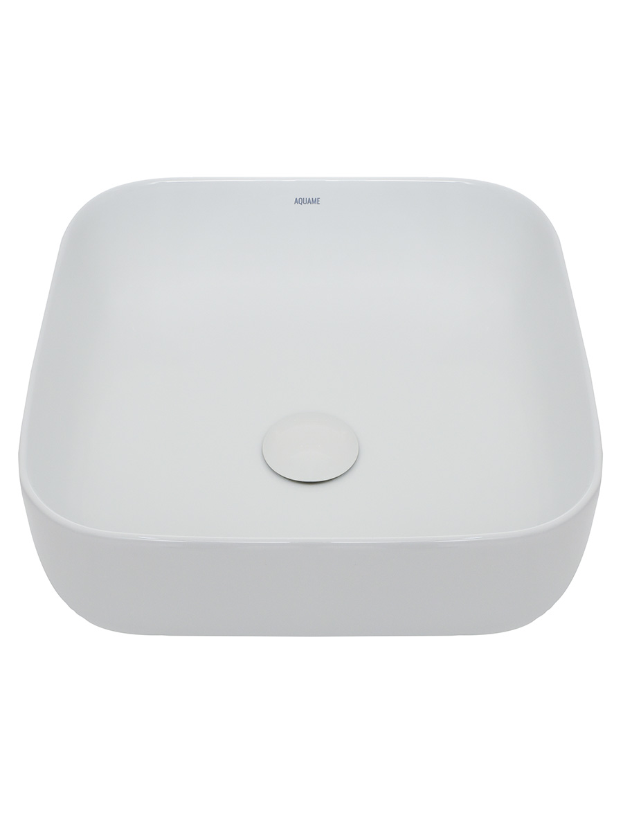 Раковина накладная 39см AQUAme AQM5011 белый