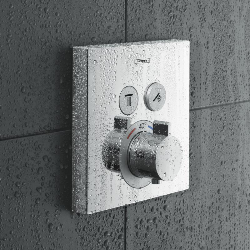 Термостат для душа на 2 потребителя Hansgrohe ShowerSelect 15763000 хром