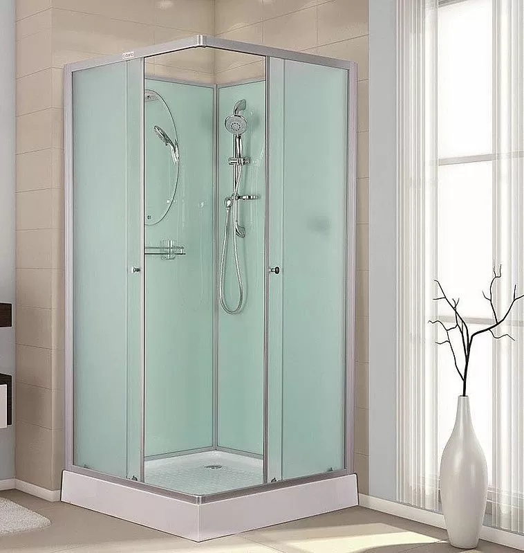 Душевая кабина Esbano ESKB80CK 80x80x210см, профиль хром матовый, стекло рифленое