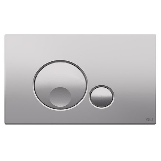 Кнопка смыва для унитазов OLI GLOBE 152951 хром матовый