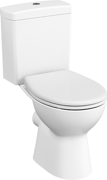 Унитаз-компакт безободковый Vitra S10 SmoothFlush 9864B003-7201 c термопластовым сиденьем микролифт