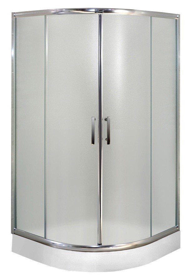 Душевой угол Esbano ES-8025 100x100x200 профиль хром, стекло матовое