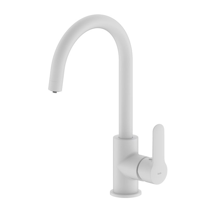 Смеситель для кухни IDDIS Cuba CUBWTFJi05 белый матовый