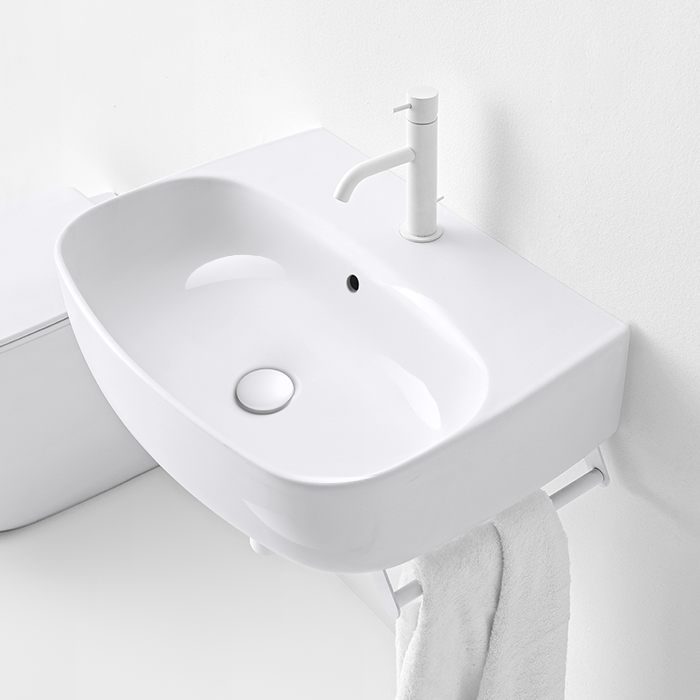 Раковина подвесная / накладная 60см Kerasan Nolita 534101*1 белый