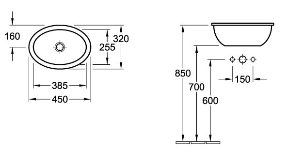 Раковина Villeroy & Boch Loop & friends 6155 00 01 alpin