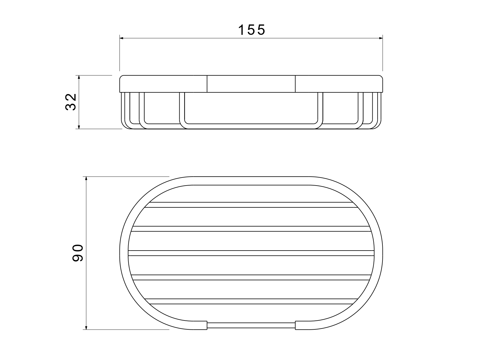 Мыльница-решетка Aquatek AQ4956MB черный матовый