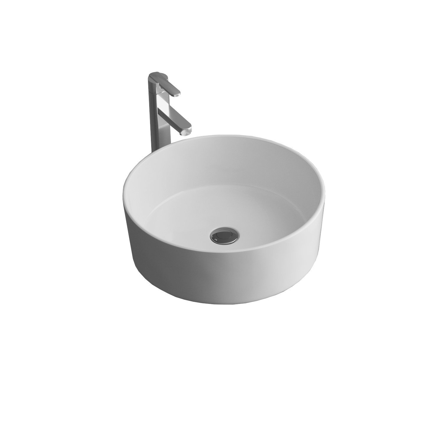 Раковина накладная 41см Grossman  GR-3013 белый