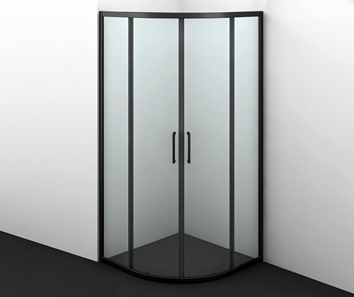 Душевой угол WasserKraft Dill 61S01 90x90x200, профиль черный, стекло прозрачное