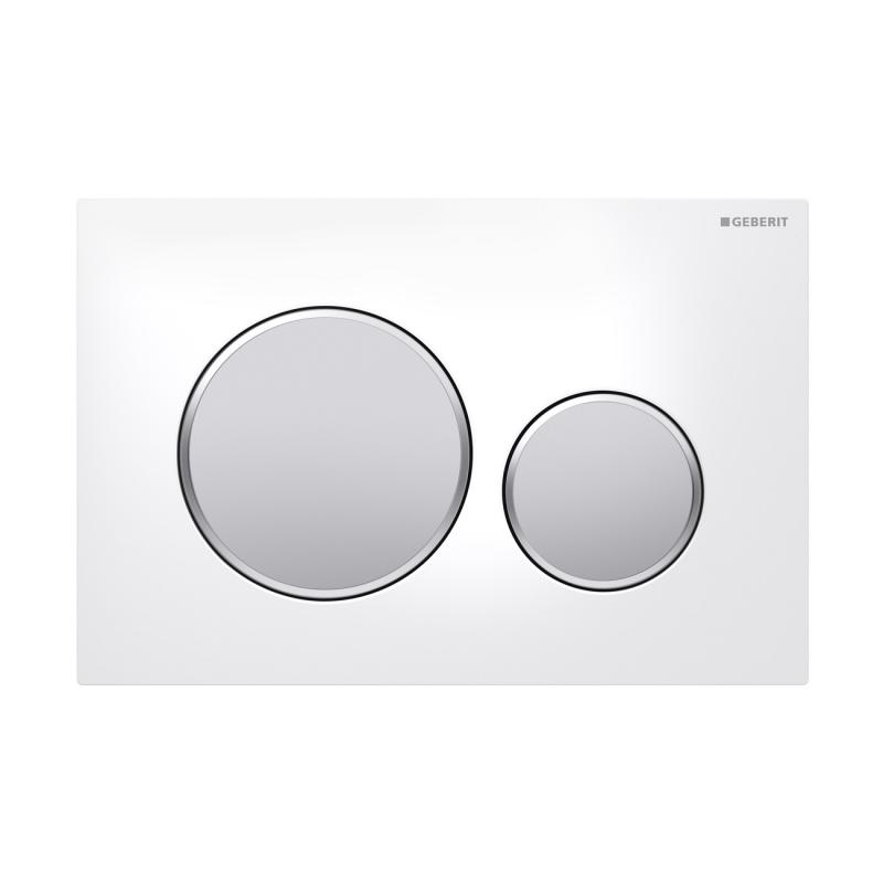 Кнопка смыва Geberit Sigma 20 115.882.KL.1 белый/хром матовый