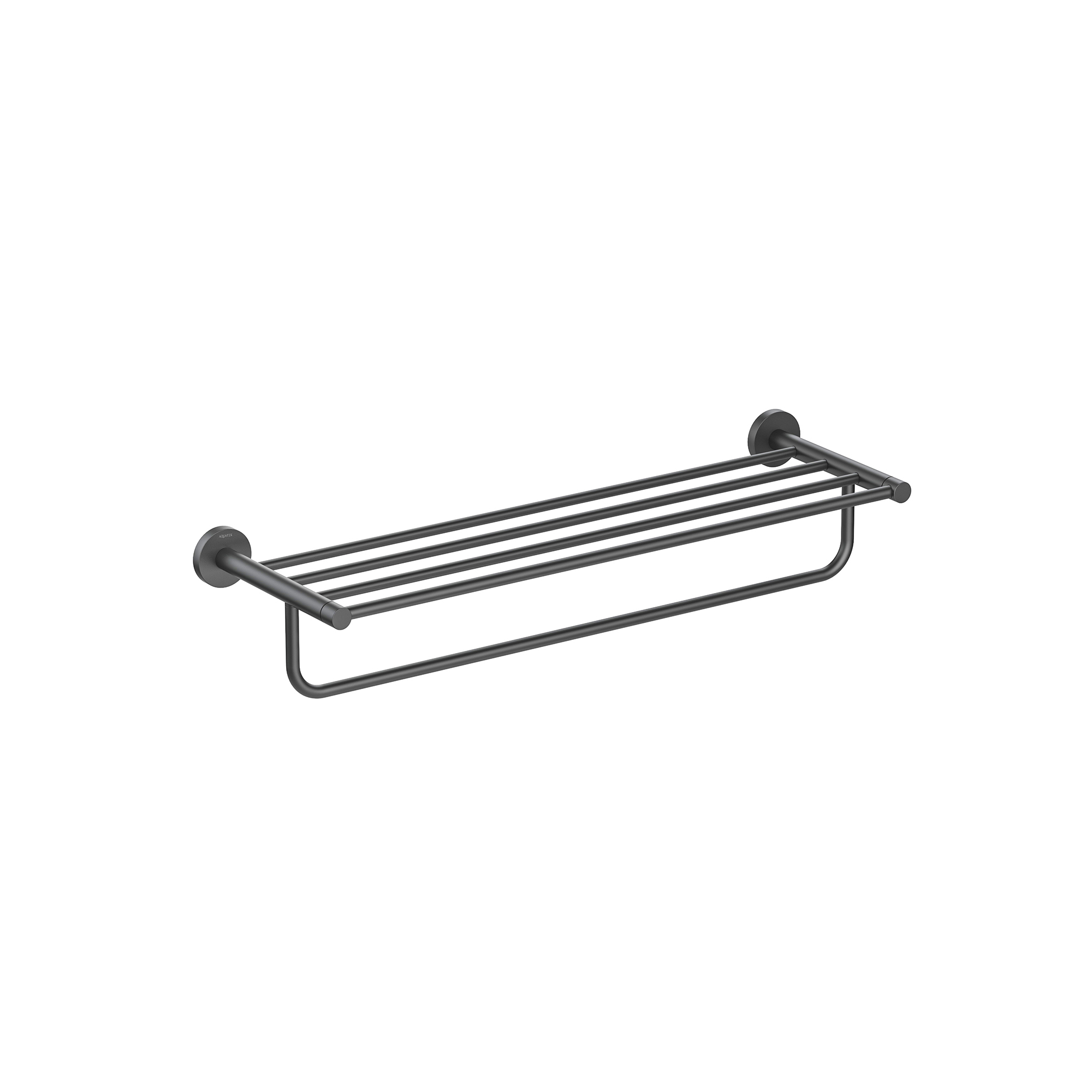 Полка для полотенец 60см Aquatek Европа AQ4115MB черный матовый