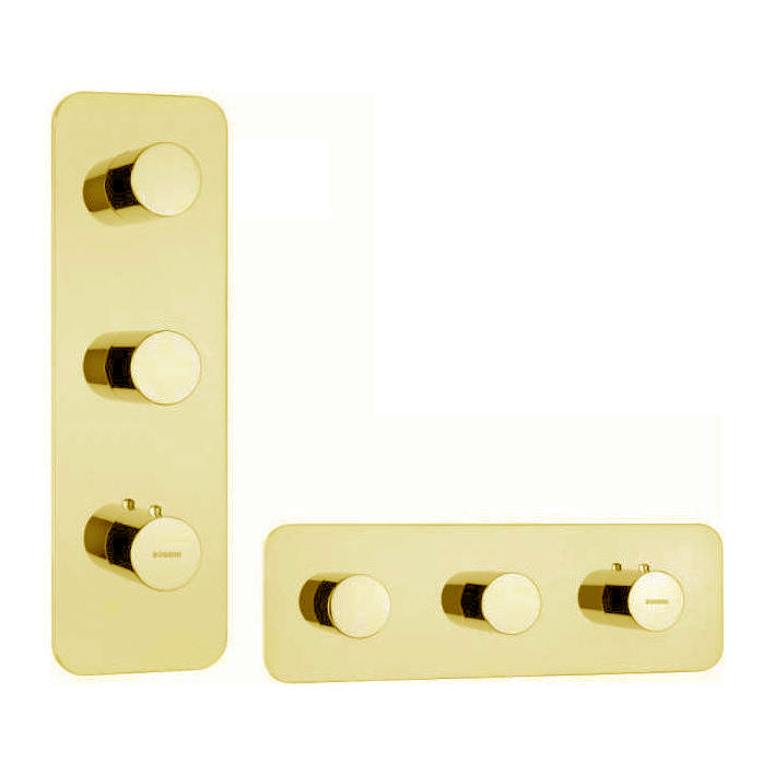 Термостат для душа на 2-3 потребителя Bossini Outlets Z031204.021 золото