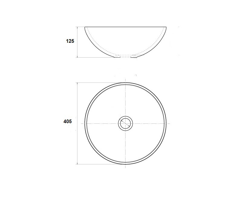 Раковина чаша Bronze de Luxe Марракеш 1008G, серый