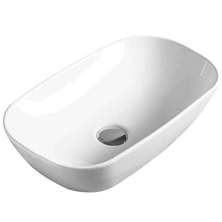 Раковина накладная 46см SantiLine SL-1050 белый