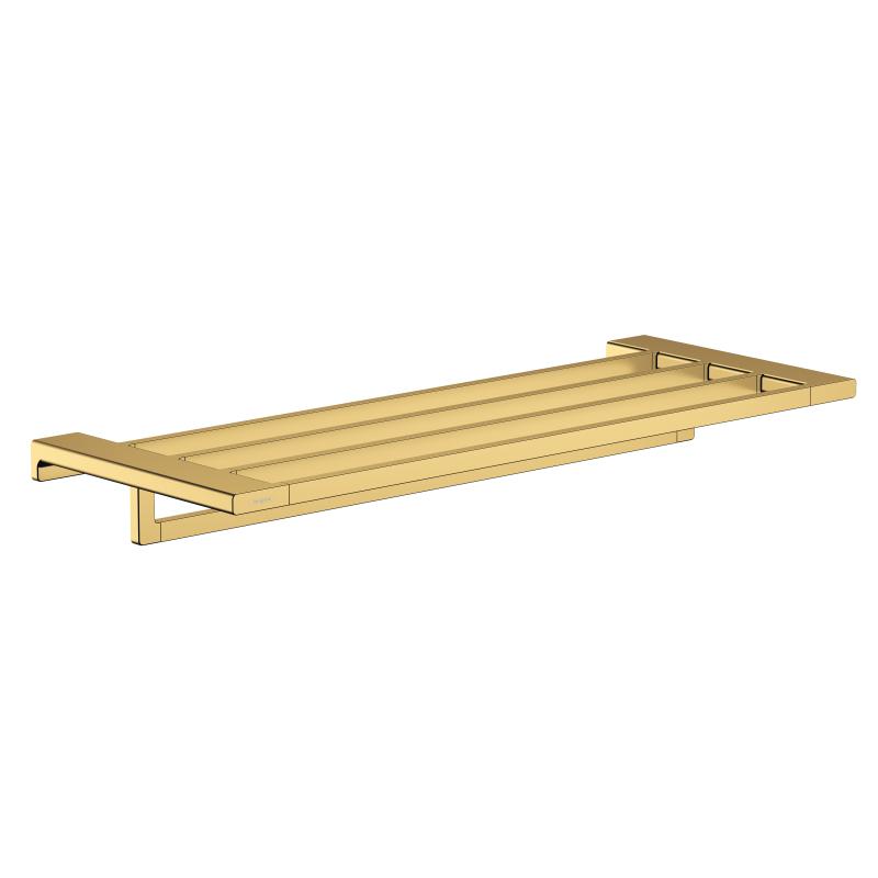Полка для полотенец с держателем Hansgrohe AddStories 41751990 золото