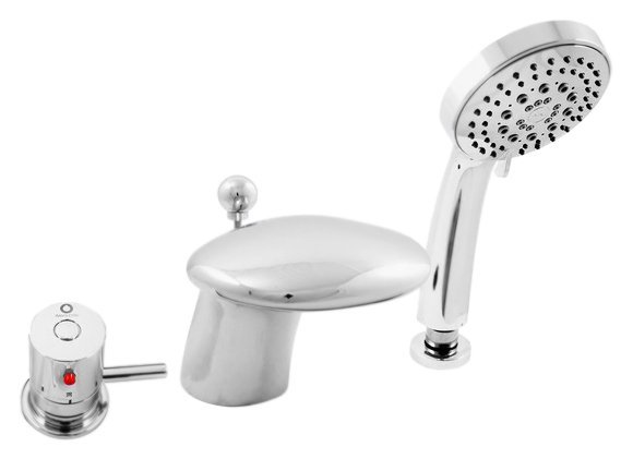 Смеситель на борт ванны Rav Slezak Dunaj Termostat DT271.5S хром