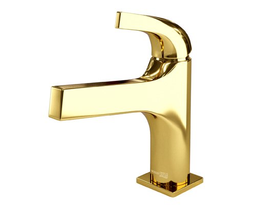 Смеситель для раковины WasserKraft Sauer 7103 золото